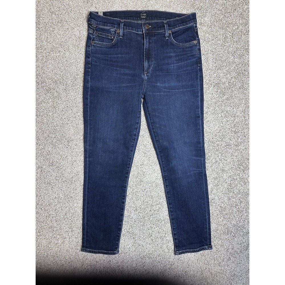Citizens of Humanity Rocket‎ Crop High Rise Skinny Jeans Women's 30 Dark Wash
